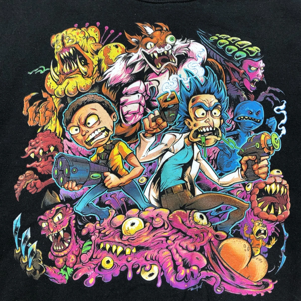 Rick and hotsell morty crewneck sweatshirt