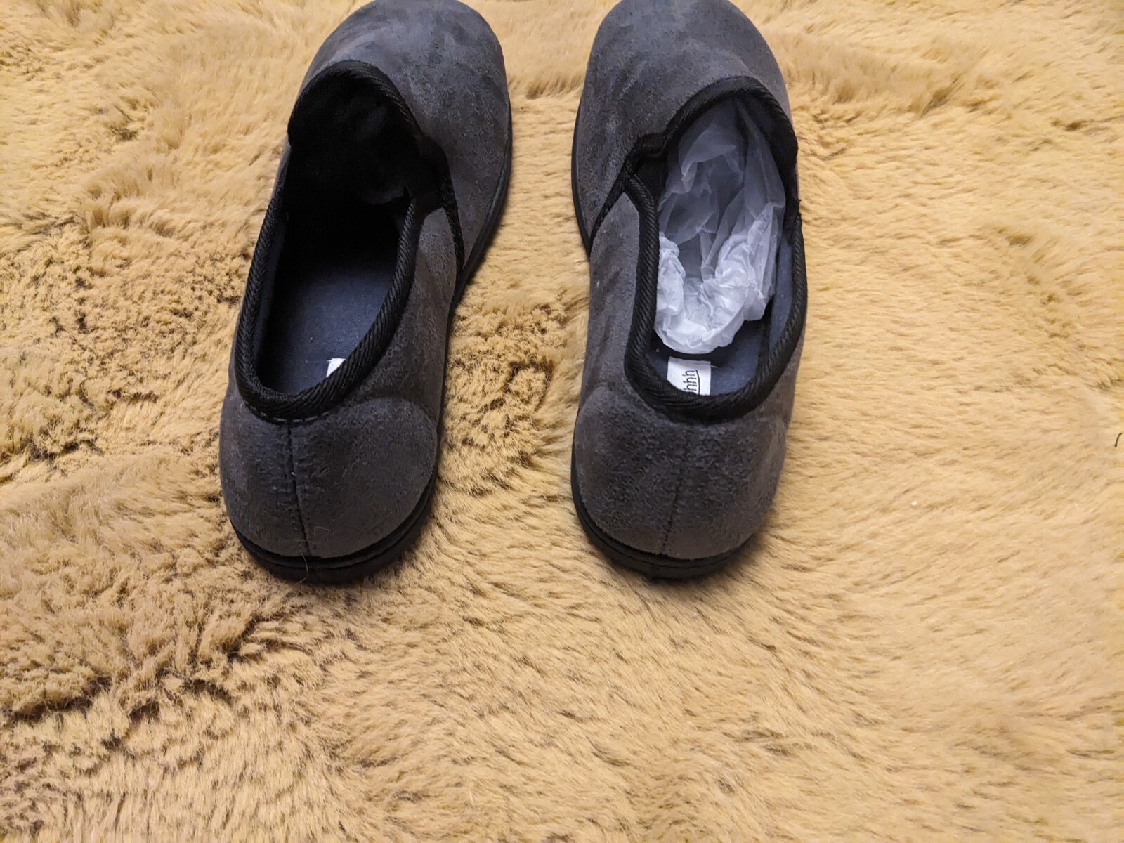 SAOLA Sleephhh Pantofole Uomo Edward Grigio Scamosciato Completo Memory Foam Suola