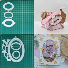 Label Metal Cutting Dies DIY Scrapbooking Cards Crafts Mould Embossing Stencils