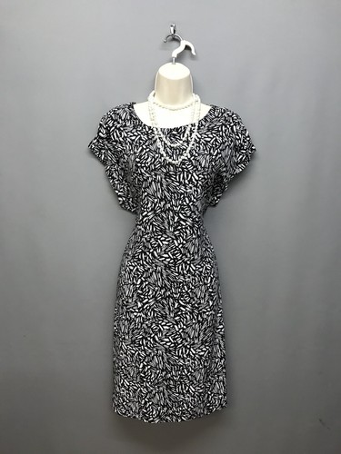 NEW Peacocks Black & White Midi Dress UK 12 EUR 40 US 8 Sleeveless - Picture 2 of 9