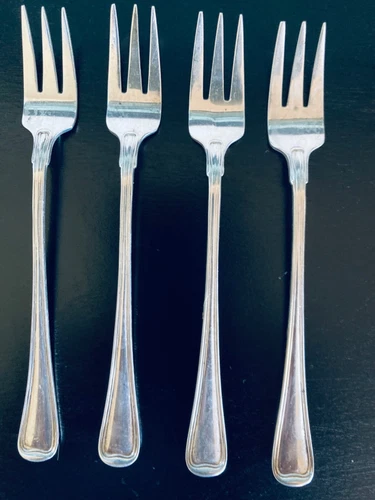 Gorham  Old French Sterling Silver Set of 4 Cocktail Forks 5 1/8", No Mono