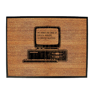 The Number One Cause Of Computer Problems - Bar Man Cave Door Mat ...