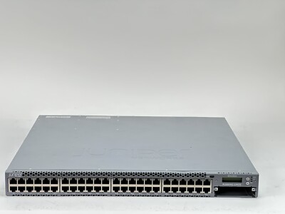 Juniper EX4300-48T-DC-AFO Switch 48x BASE-T 4x QSFP+ No PSU DC AFO Front-to-back