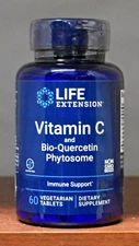 Life Extension Vitamin C and Bio-Quercetin Phytosome 60 Tablets Immune Support