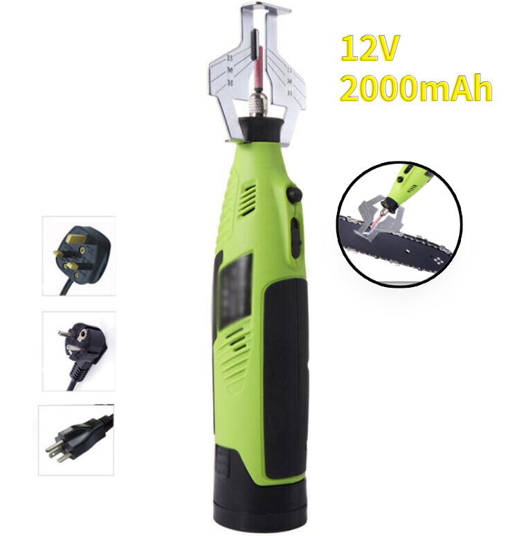 12V 1500mAh Grinding Chain Machine Saw Sharpener Chainsaw File Grinder Tools Set