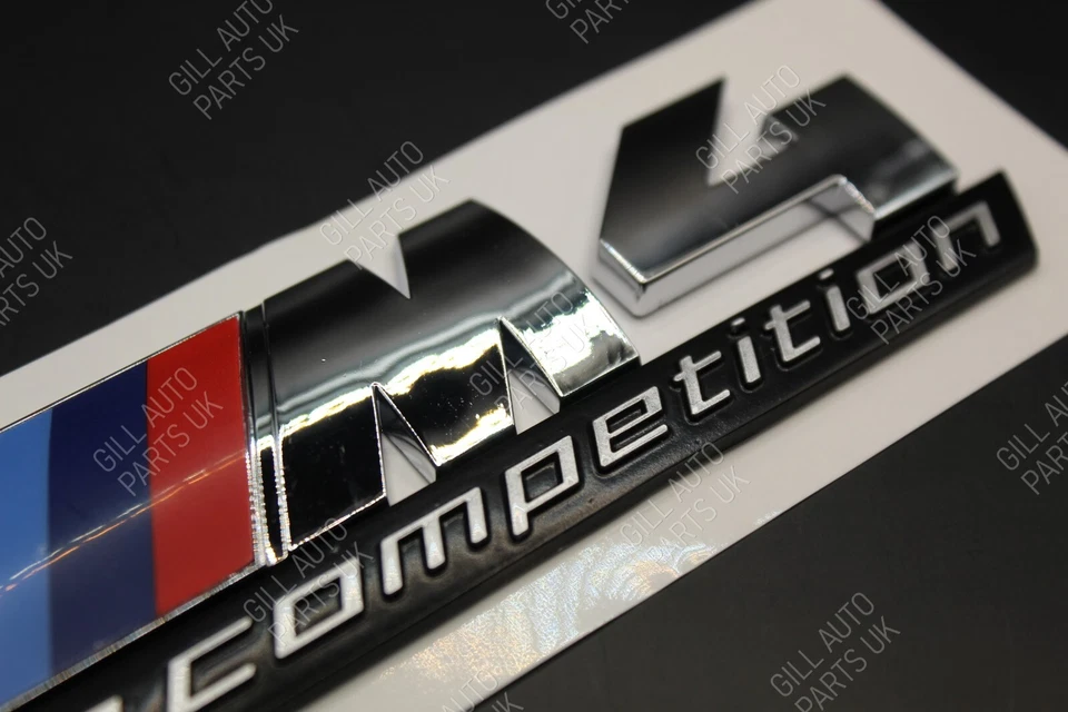 BMW M4 конкуренции значок хром серебро глянцевый 3D стикер этикетка M4 Comp - Изображение 3 из 3