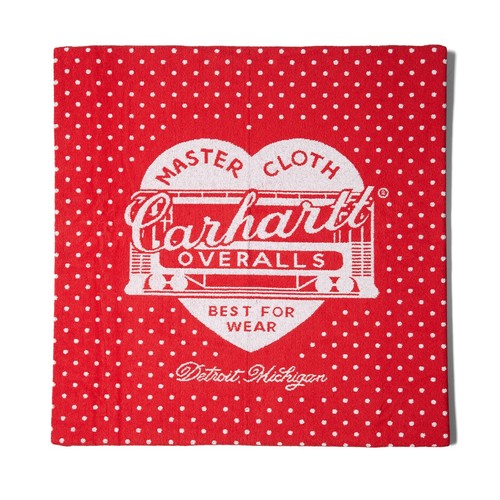 CARHARTT WIP X' SJ BANDANA TOALLA DE BAÑO Heritage bandana roja/blanca - Imagen 9 de 9