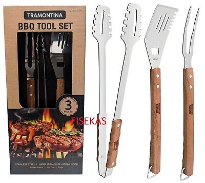 Tramontina BBQ Tool Set 3 Piece Stainless Steel Grill Fork Tramontina BBQ Tool Set 3 Piece Stainless Steel Grill Fork