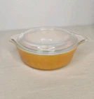 Vintage Pyrex 471 Orange 1 PT  Casserole Dish with Lid