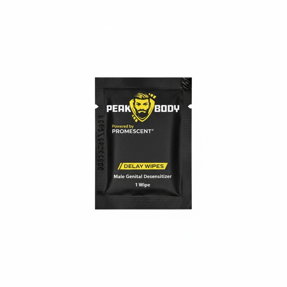 Peakbody Promescent Delay Toallitas Sexo Retraso Eyaculación, Duran Más en Cama 50CT Foto 3 de 3