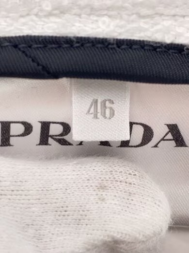 PRADA/Zip hoodie/Size 46/Cotton/White// thumbnail 4