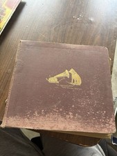 Vintage Record Album Filled With Assorted 78s