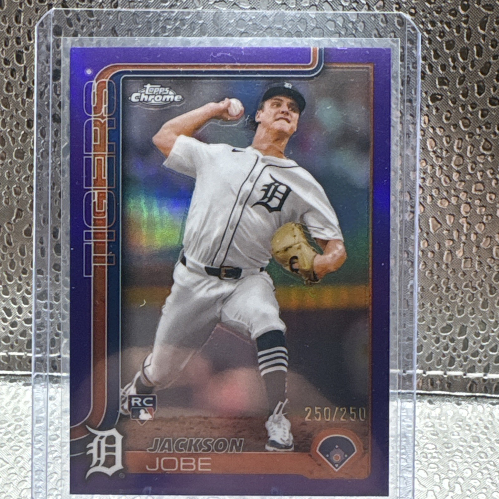 2025 Topps Chrome - Jackson Jobe #249 Purple Refractor /250 (RC)