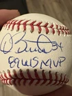 Dave Stewart Signed 1989 WS MVP Inscription Baseball Beckett Certified Oakland A