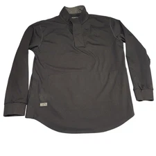 BYLT Pullover Mens Large Black Elite+ Fairway Mock Neck Stretch Golf Shirt