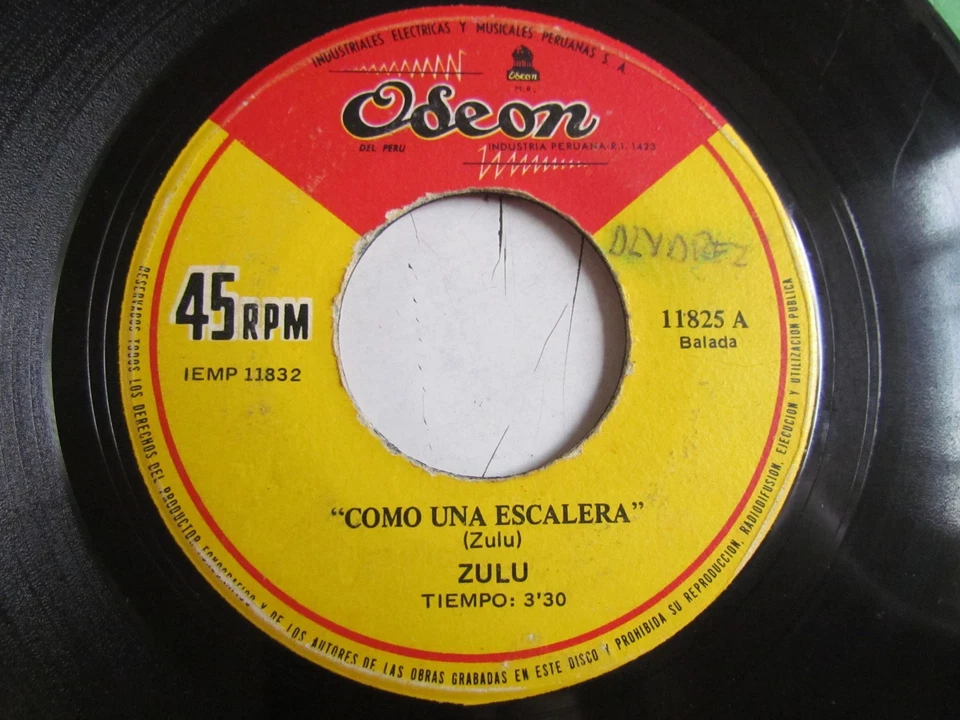 ZULU(TRAFFIC SOUND) «HACES MAL POBRE CHICHO» 7″ LATIN SOUL FUNK BEAT PERU HEAR ♫ - Image 2 of 3