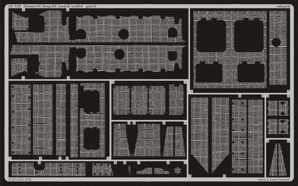 Eduard Accessories 35752 - 1:35 Zimmerit Stug. Iii Ausf. G Waffel - ÄTzsatz - Ne-image