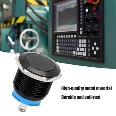 19mm Schwarz Metall Push Button Schalter Aus Hochwertigem Material Für Geräte