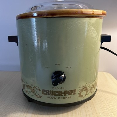 1970 s Vintage Slow Cooker Crock Pot In Avocado Green