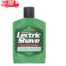 Williams Lectric Shave, Electric Rotary Razor Pre-Shave For men - 7 Ounce