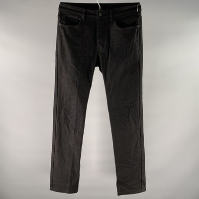 KSUBI Slim Fit Hose In Schwarz Baumwolle Größe 31