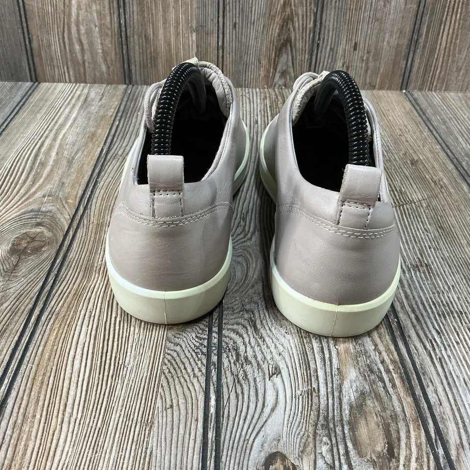 Zapatos Tenis Ecco Diseño Danés Mujer Brillo Taupe Brillo Talla 6/37 Cuero Foto 4 de 4