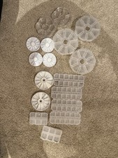 Lot Of Plastic Craft Organizers & Containers Small 17 Pieces