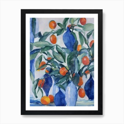 Kumquat 1 Classic Fruit Kunstdruck gerahmt Wandbild Poster Leinwanddruck Bild