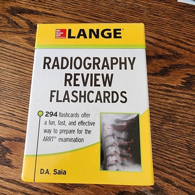 McGraw Hill LANGE Radiography Review Flashcards by D. A. Saia - 294-ct, NEW Open