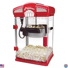 West Bend Stir Crazy 4-Qt. Gourmet Popcorn Popper - Red Nonstick Kettle Machine