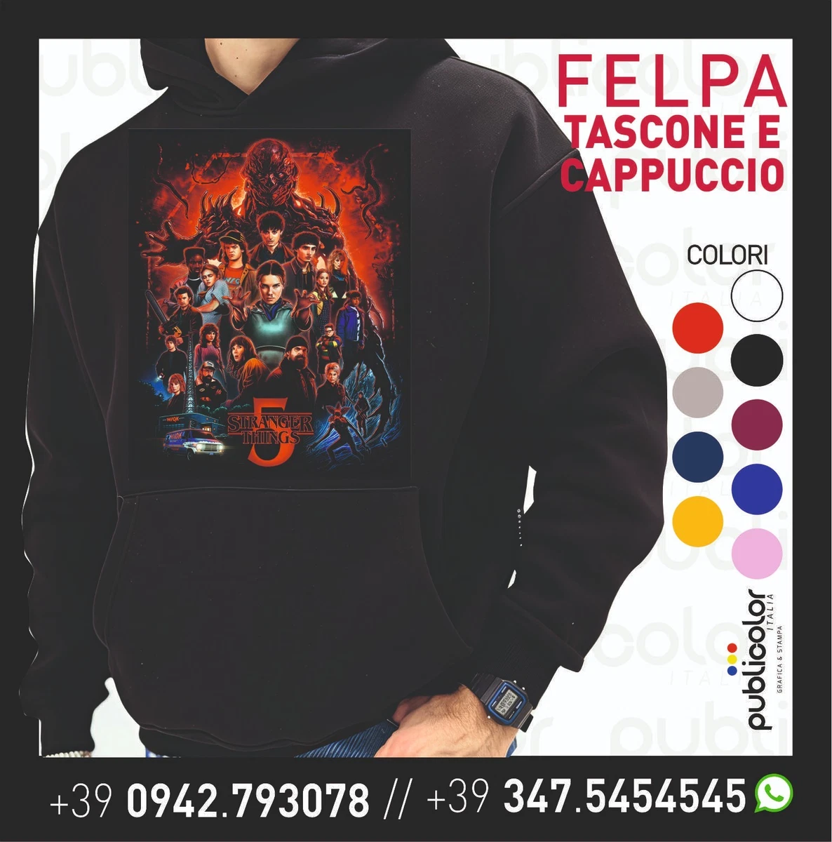 Fino a 43% su Felpa con cappuccio Stranger Things