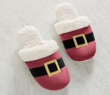 Pottery Barn Mr. Claus Slipper Size: Small