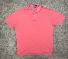 Polo Ralph Lauren Golf Polo Classic Fit Short Sleeve Coral Pink Mens Size Large