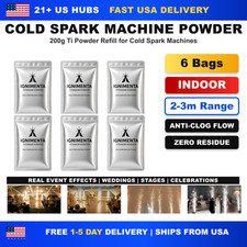 6 Pack Indoor Cold Spark Machine Ti Powder for DJ Wedding Stage Effect