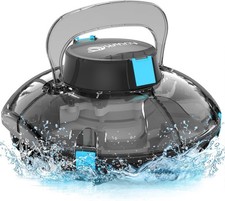 Cordless Robotic Auto Pool Vacuum Cleaner, Self-Parking, 660 Sq.Ft, 90 Min, LDB