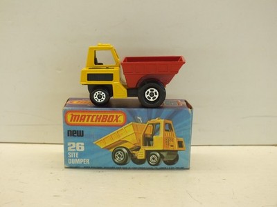 LESNEY MATCHBOX SUPERFAST NO26 SITE DUMPER TRUCK EXCELLENT BOXED (L710)