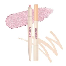 Peripera SUGAR TWINKLE DUO EYE SHADOW STICK (005 FROZEN PINK)