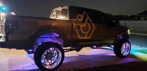 4x 15.5" 5Row Dream CHASING Flow LED Car Wheel Light IP68 Tire Bluetooth +Remote - Picture 6 of 20