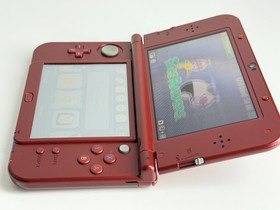 New 3DS XL Metallic Red Handheld System Bundle w/Games & Charger