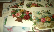  60 Vintage Diecuts Animals/Flowers/Birds/Baskets/Landscapes Unused Die Cuts