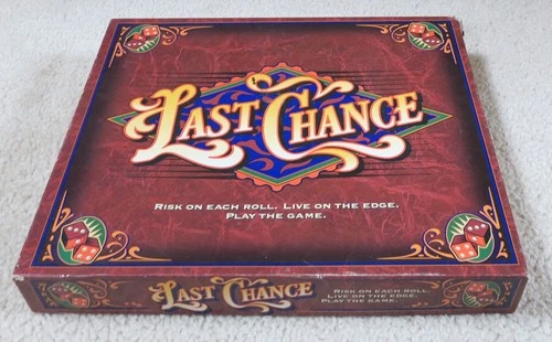 Last Chance Game Dice Rolling Board Game 100% Complete VTG Milton Bradley 1995