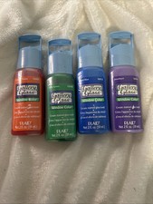 Window Color. Gallery Glass. 4 2 Ounce Bottles.New And Sealed vintage