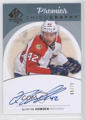 2013-14 SP Authentic Premier Chirography 65/75 Quinton Howden Rookie Auto RC 1j6