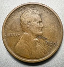 1909-S/HORIZONTAL S  LINCOLN CENT   VF DETAILS   KEY DATE  #1188