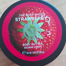 The Body Shop Strawberry Body Butter Cruelty-Free Travel Size 50ml 48g