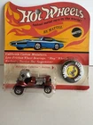Hot Wheels Red Baron 1969 Redline HK Carded w/Button ORIGINAL BLISTER PACK! NICE