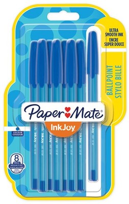 Paper:Mate Kugelschreiber InkJoy 100 8er Blister blau