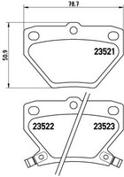 P 83 052 Brembo Bremsbelagsatz, Scheibenbremse FüR Pontiac,Toyota,Toyota (Faw)