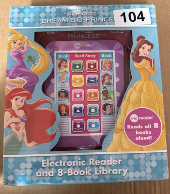 Disney Princess Story Reader Me Electronic Reader 8 Book Library NEW