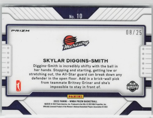 Skylar Diggins-Smith 2022 Prizm Widescreen Green Pulsar - Bild 2 von 2